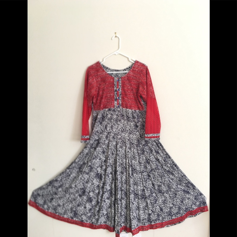 Pakistani Indian anarkali dress one piece